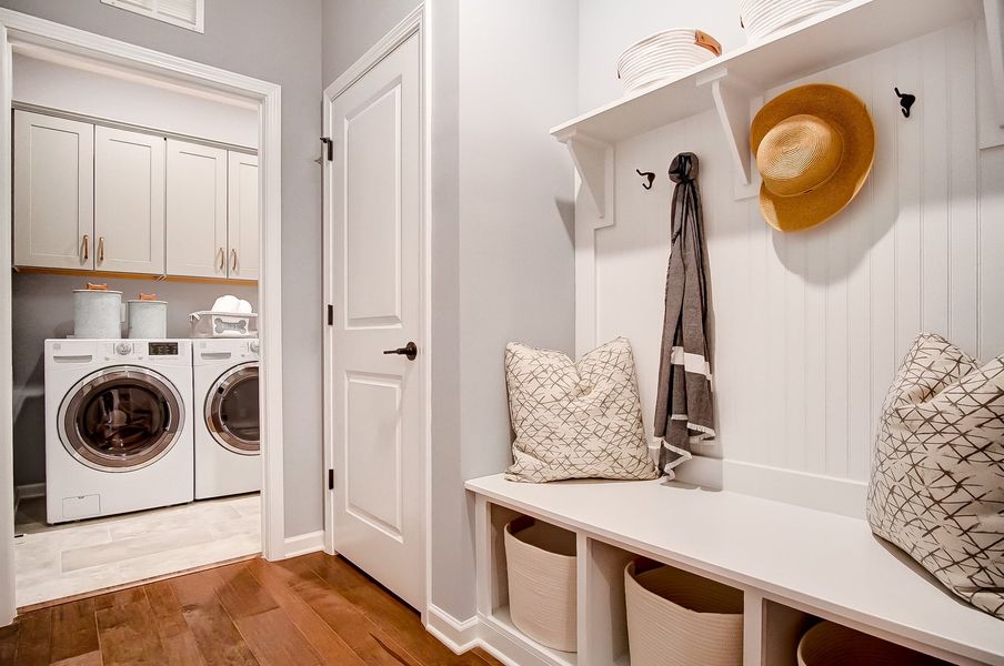 Furnished interior in a model home at Academy Park in Beaufort (Image 17). Furnished interior in a model home at Academy Park in Beaufort (Image 17).