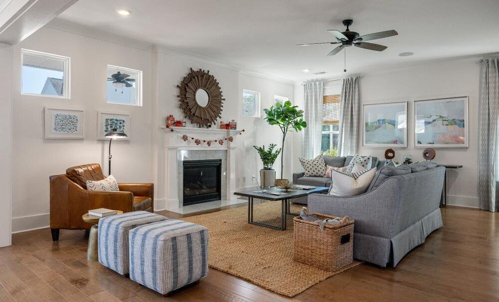 Furnished interior in a model home at Landings at Sweetwater in Charleston (Image 10). Furnished interior in a model home at Landings at Sweetwater in Charleston (Image 10).