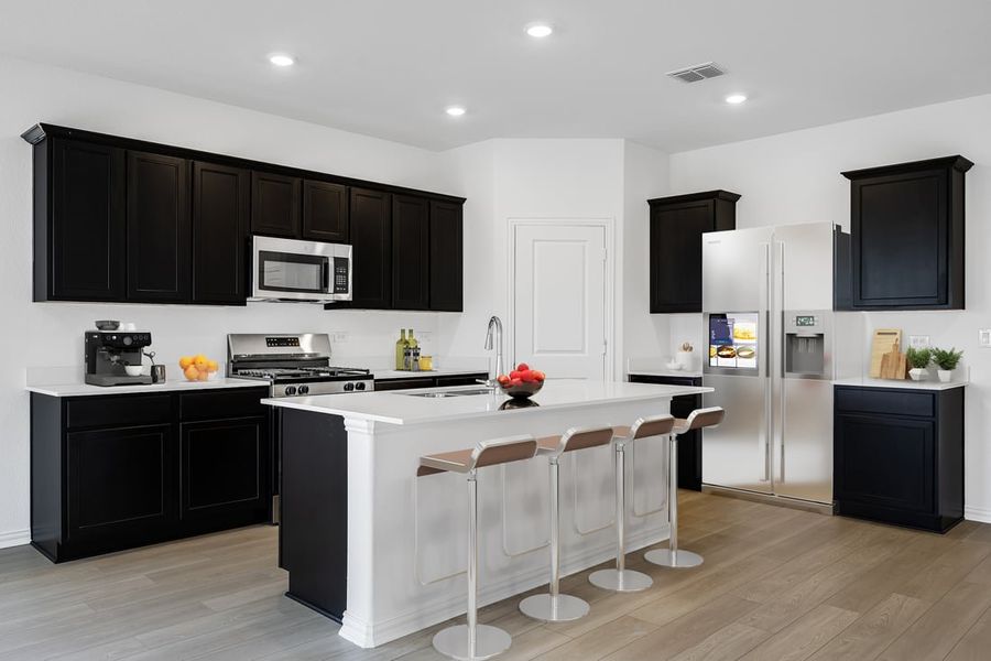 Furnished interior in a model home at River Ridge in Crandall (Image 8).