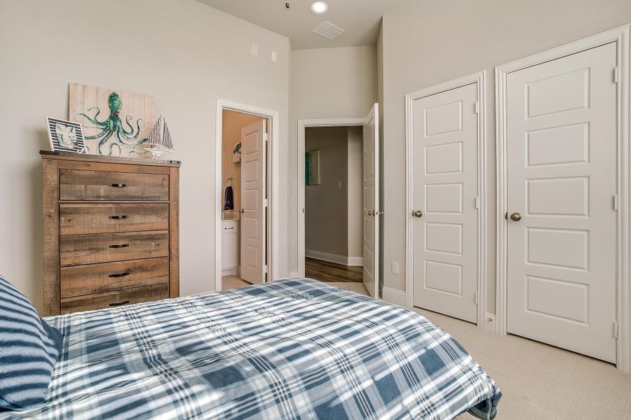 Furnished interior in a model home at Creekview Farms in Greenville (Image 40).