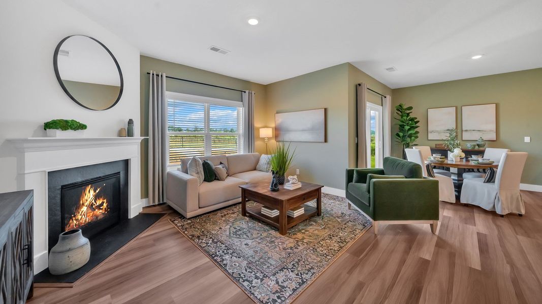 Furnished interior in a model home at Millstone Village in Morristown (Image 16).