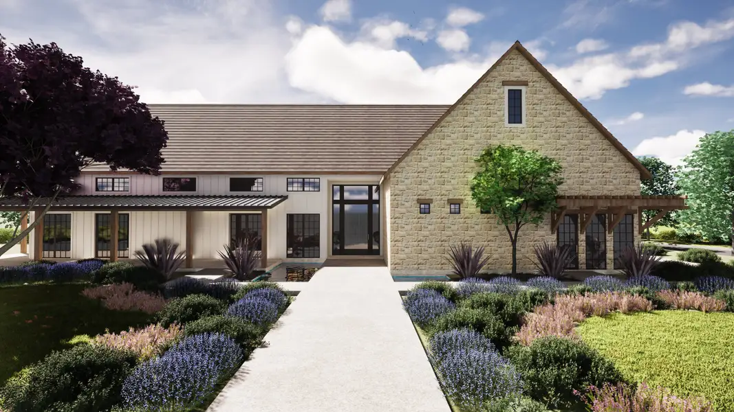 Front exterior of a home in the Gatherings® at GreenHouse community, located in Marietta, GA (Image 3).