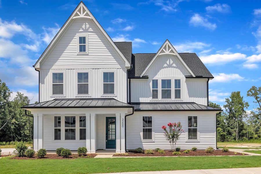 Front exterior of a home in the Kennebec Crossing community, located in Angier, NC (Image 50). Front exterior of a home in the Kennebec Crossing community, located in Angier, NC (Image 50).