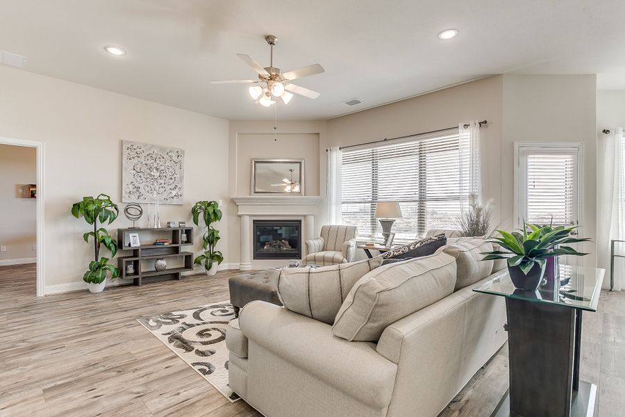 Furnished interior in a model home at Berkshire Estates in Mesquite (Image 7). Furnished interior in a model home at Berkshire Estates in Mesquite (Image 7).