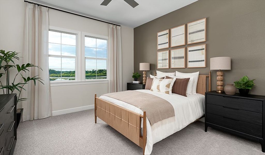 Furnished interior in a model home at Bongard Estates in Clermont (Image 15).