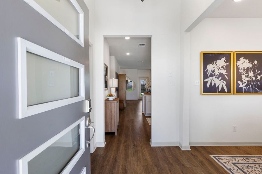 Furnished interior in a model home at Hartrick Ranch in Temple (Image 7).