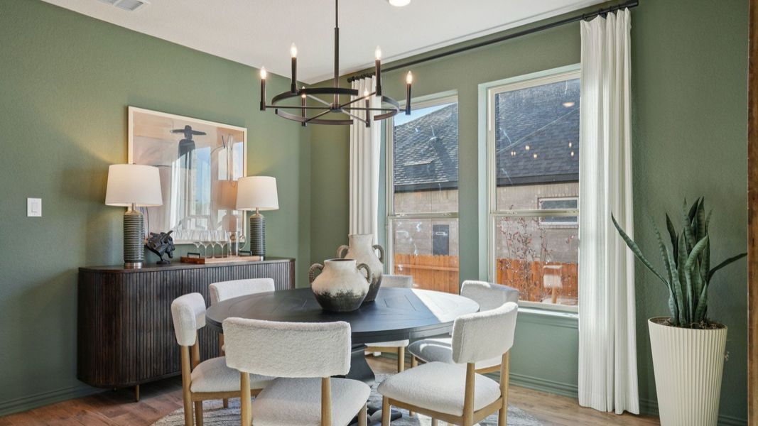 Furnished interior in a model home at Stream Waters in Seguin (Image 23).