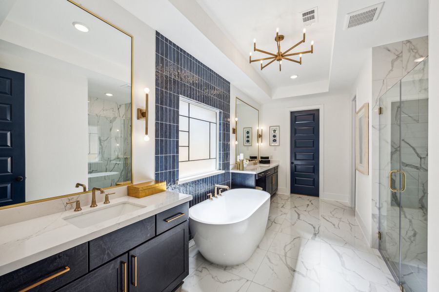 Furnished interior in a model home at Candela South - 50' in Richmond (Image 21).