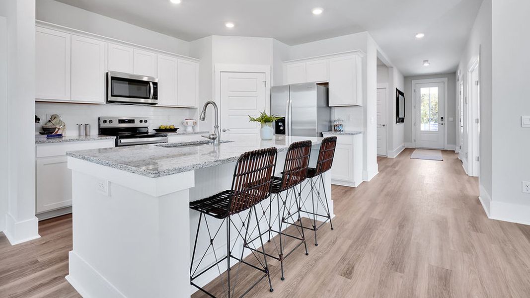 Furnished interior in a model home at Rolling Hills in Bolivia (Image 12). Furnished interior in a model home at Rolling Hills in Bolivia (Image 12).