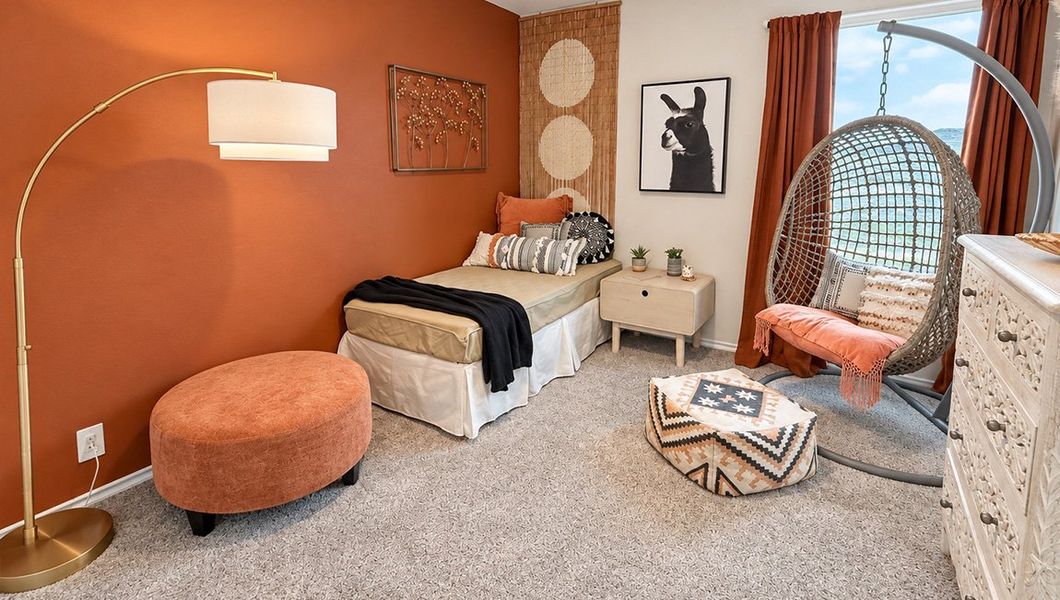 Furnished interior in a model home at Redbird Ranch in San Antonio (Image 43).