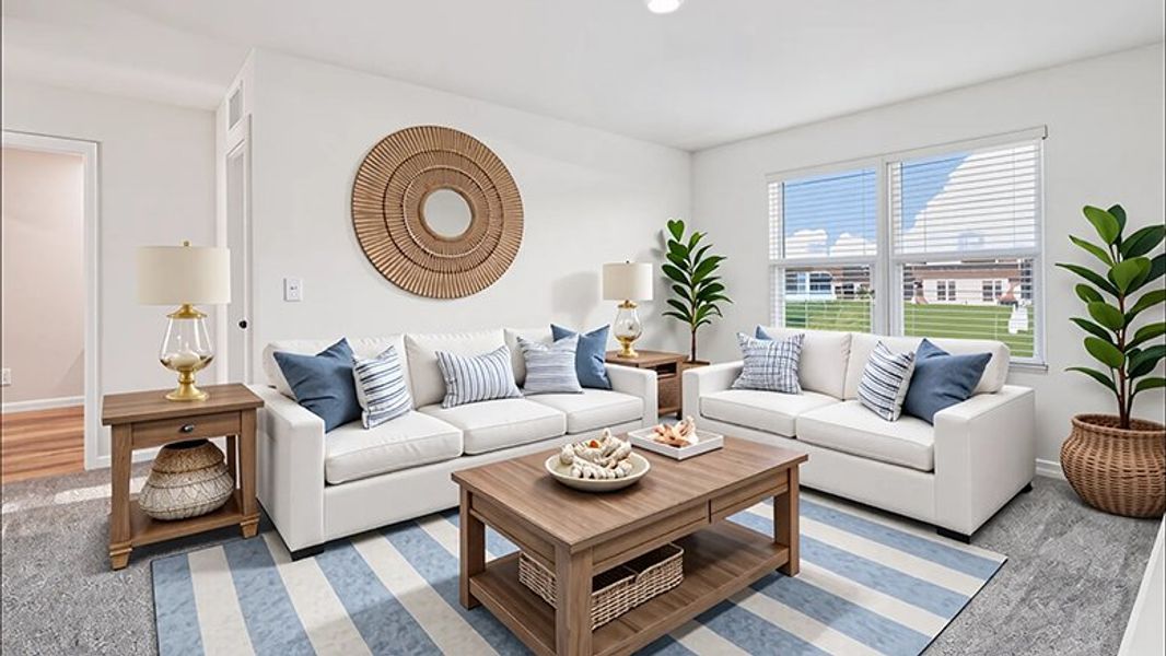 Furnished interior in a model home at Briarwood in Alachua (Image 11).