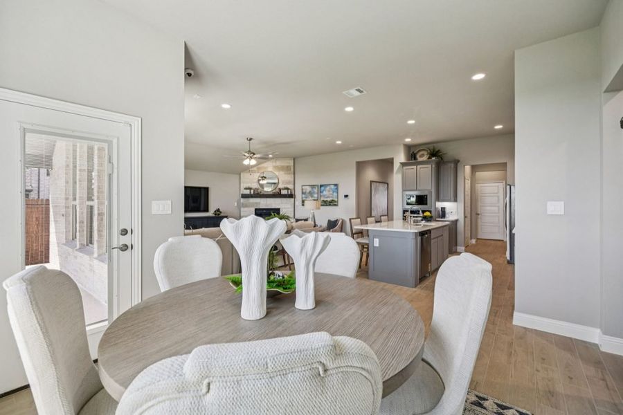 Furnished interior in a model home at Timberbrook in Justin (Image 40).