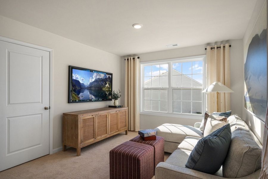 Furnished interior in a model home at Hoke Loop Ridge in Fayetteville (Image 25). Furnished interior in a model home at Hoke Loop Ridge in Fayetteville (Image 25).