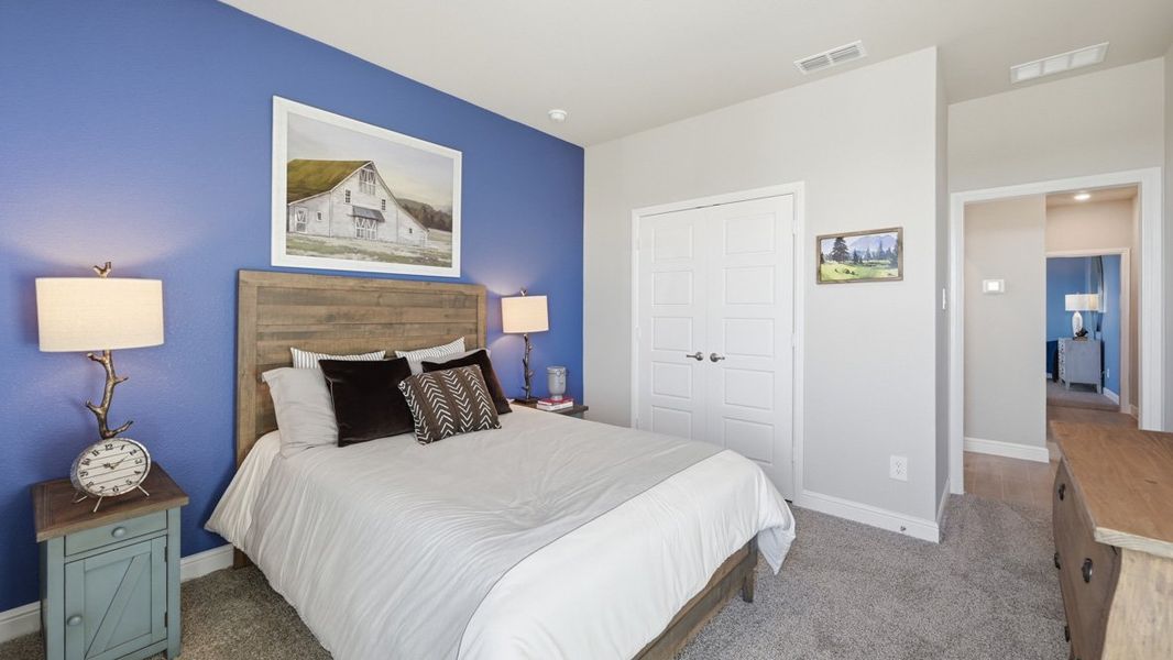 Furnished interior in a model home at Bluestem in Rhome (Image 48). Furnished interior in a model home at Bluestem in Rhome (Image 48).