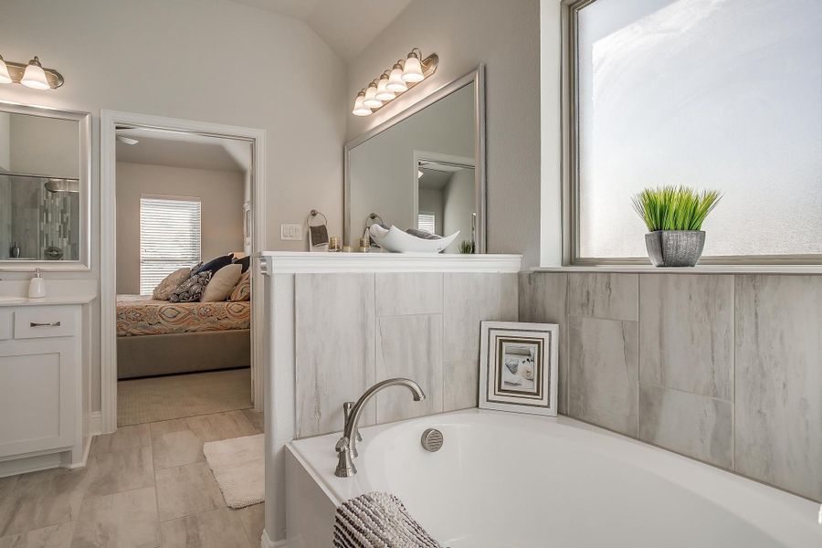 Furnished interior in a model home at Mallard Point in Greenville (Image 33).