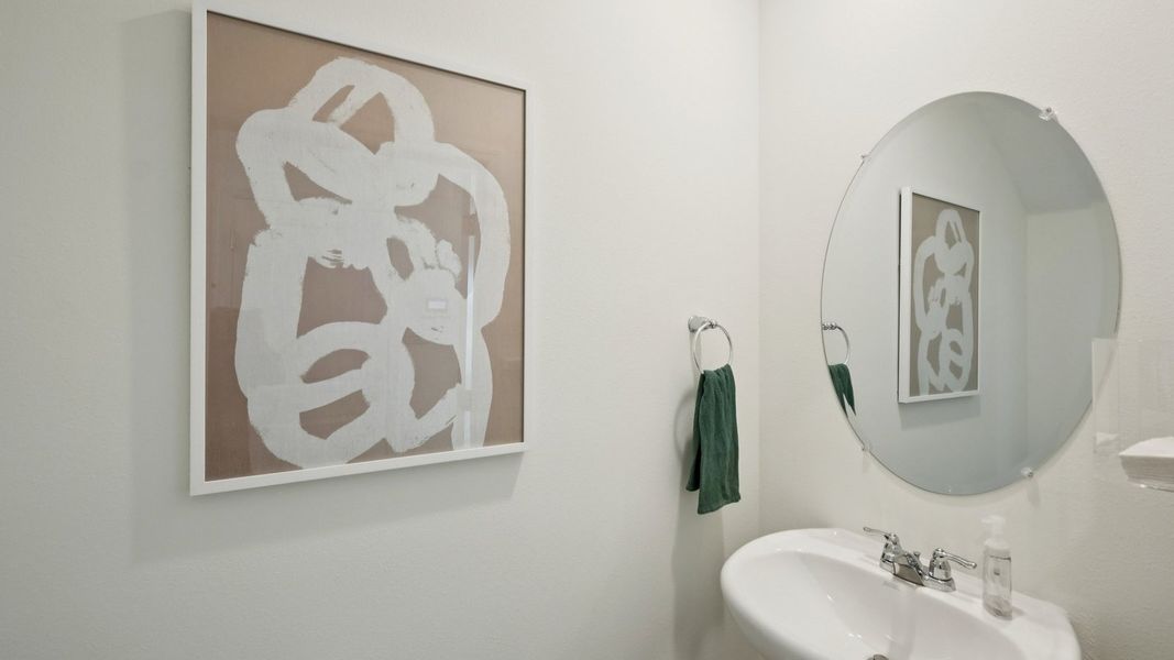 Furnished interior in a model home at Towns at Woodsdale in Wesley Chapel (Image 21).