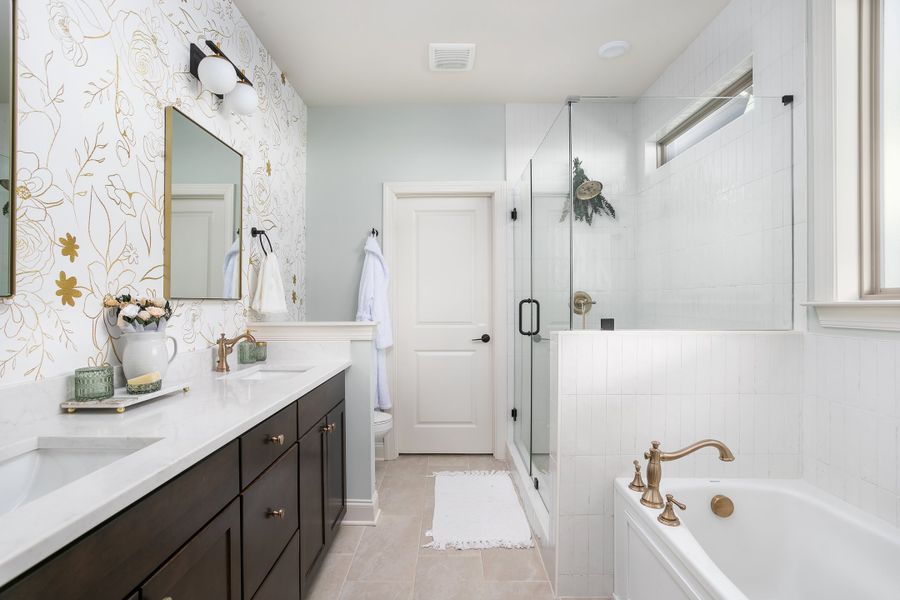 Furnished interior in a model home at Timberlee in Ooltewah (Image 12).