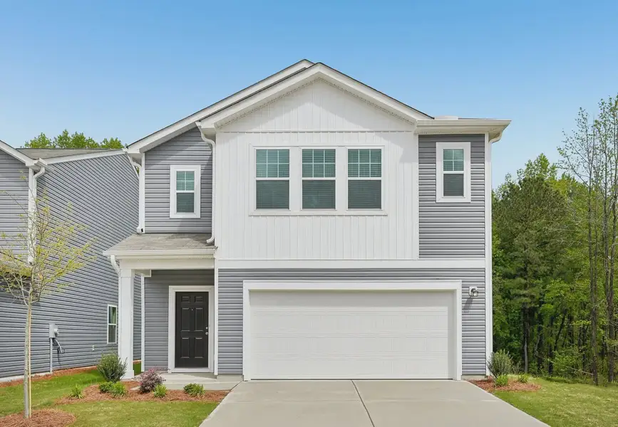 Front exterior of a home in the The Point community, located in Rolesville, NC (Image 4).