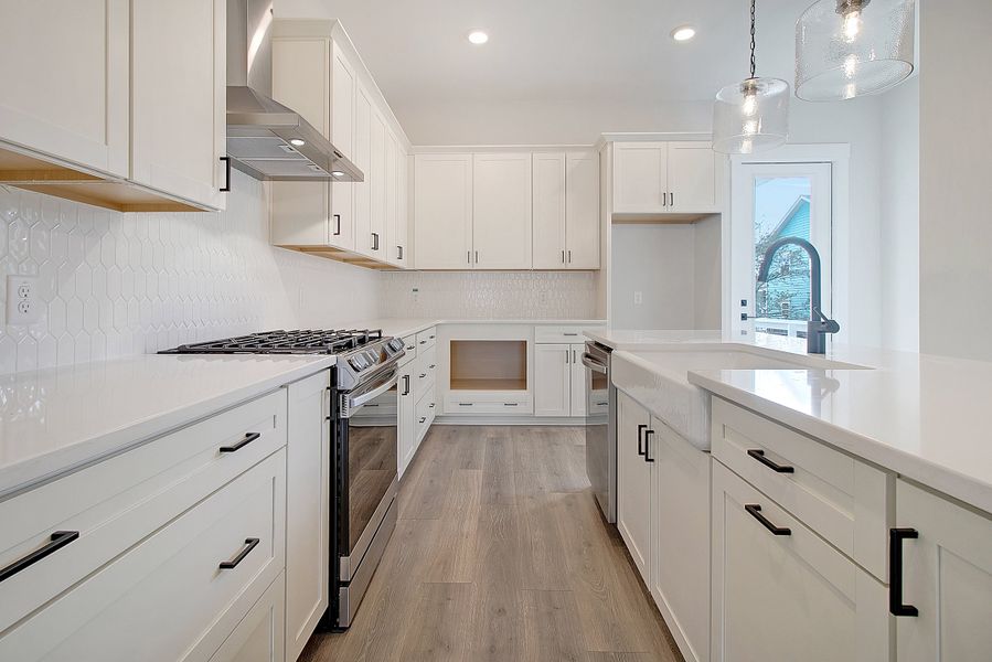 Furnished interior in a model home at Ferryboat Landing in Charleston (Image 8).