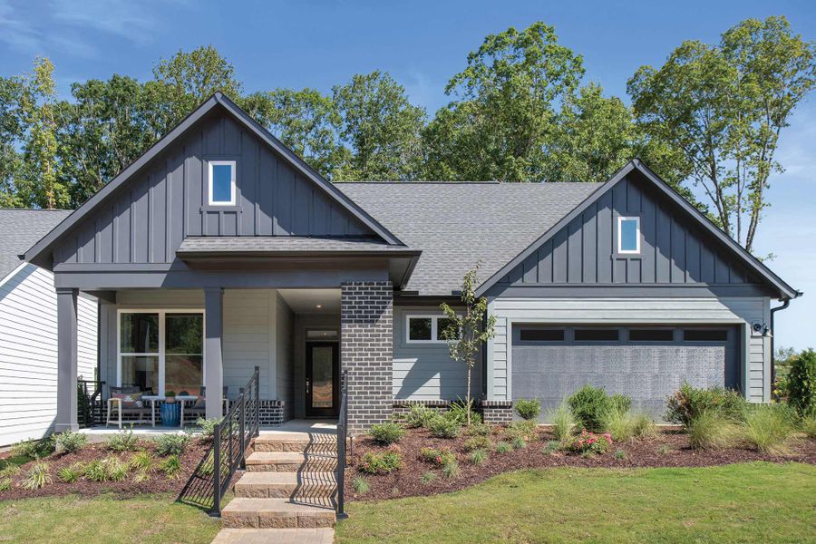 Front exterior of a home in the Encore at Chatham Park – Tradition Series community, located in Pittsboro, NC (Image 4).