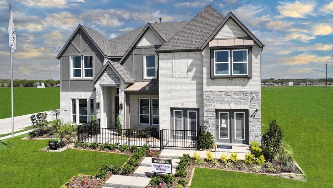 Front exterior of a home in the Polo Ridge community, located in Forney, TX (Image 2).