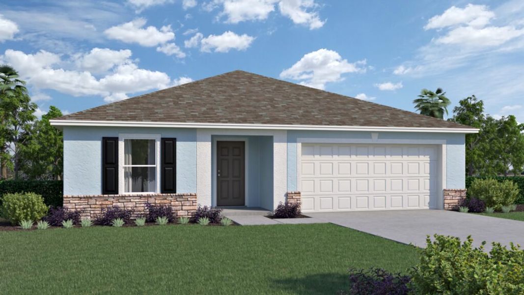 Front exterior of a home in the Citrus Ridge community, located in Lake Wales, FL (Image 3). Front exterior of a home in the Citrus Ridge community, located in Lake Wales, FL (Image 3).