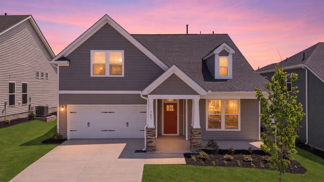 Front exterior of a home in the Iris Meadows community, located in Moore, SC (Image 16).