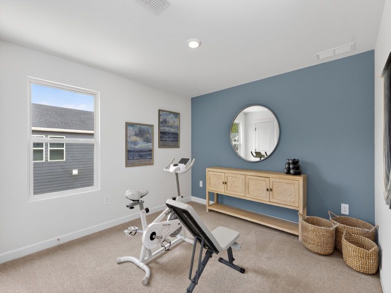 Furnished interior in a model home at Nolen Farm in Gastonia (Image 15).