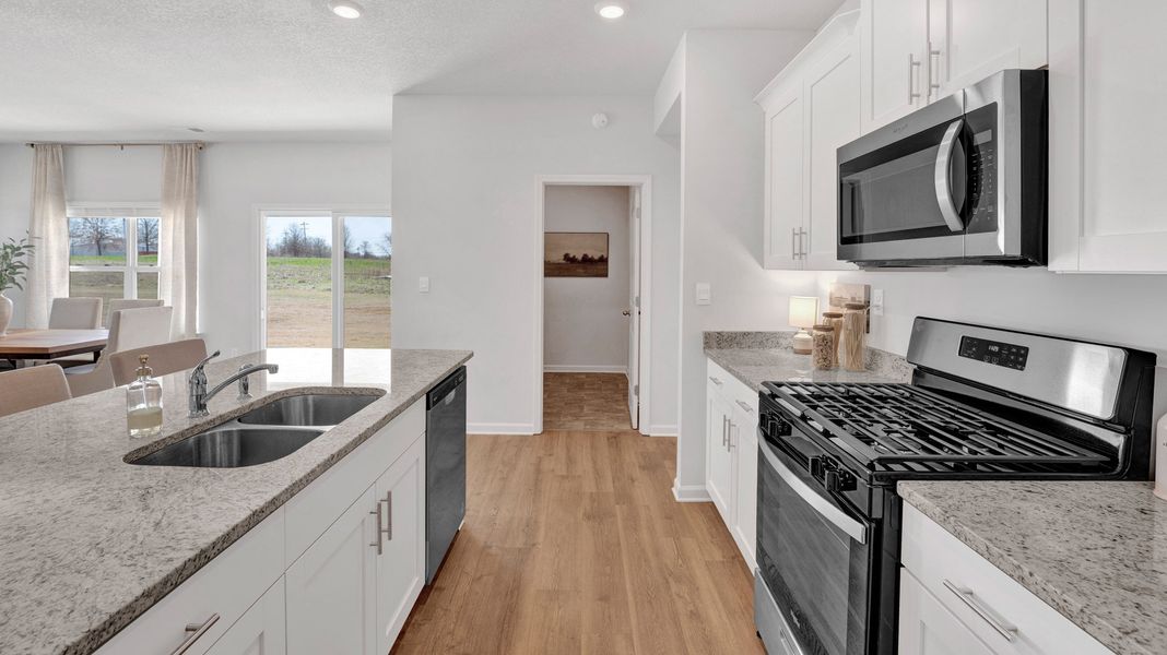 Furnished interior in a model home at Hedge Rose in Somerville (Image 3).