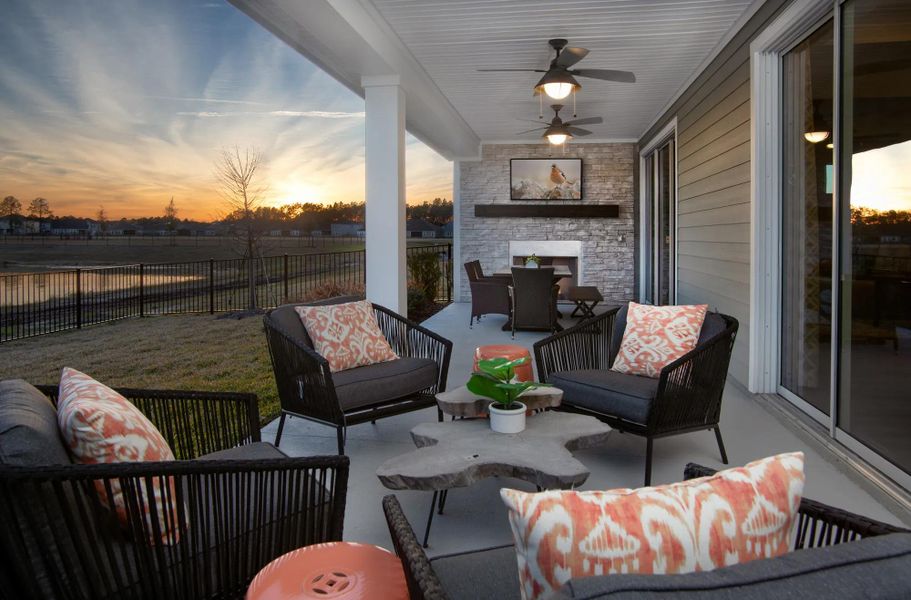 The Durbin II Outdoor Living Area