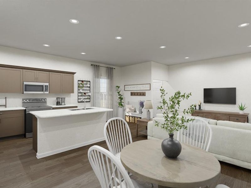 Features and finishes are hand-selected by our professional designers for your lifestyle and move-in convenience. (Artists` rendering of the Capri)