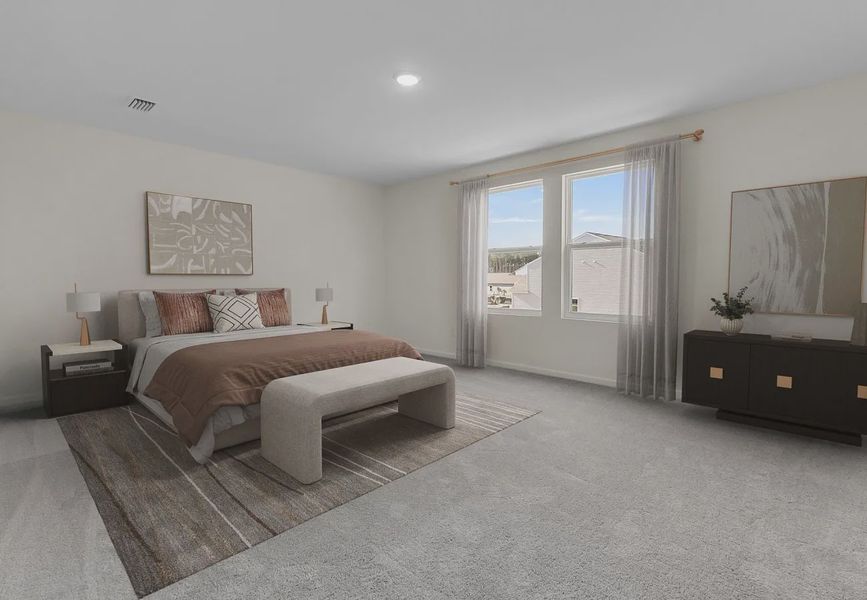 Furnished interior in a model home at Crossing at Givhans in Ridgeville (Image 5).