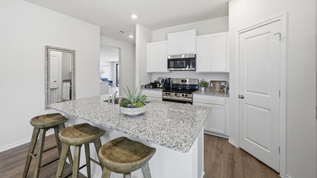 Furnished interior in a model home at Sanger Circle in Sanger (Image 27).