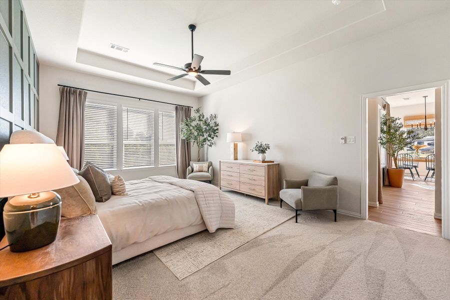 Furnished interior in a model home at Oak Grove Addition in Springtown (Image 37).