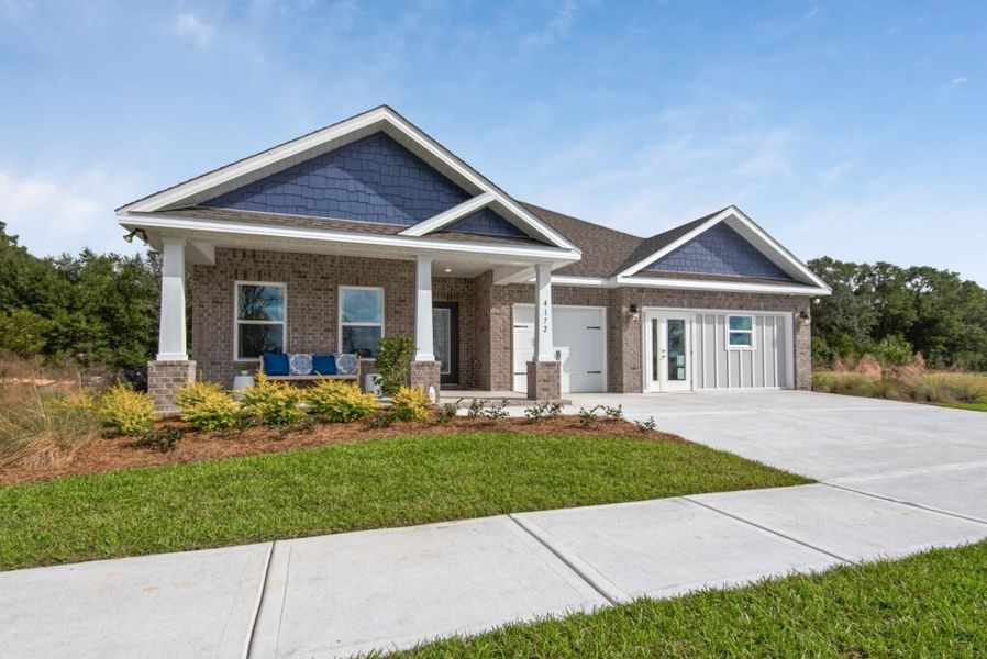 Front exterior of a home in the Yellow River Ranch community, located in Milton, FL (Image 3).