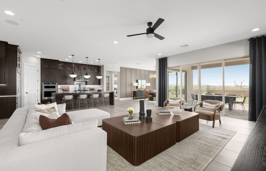 Furnished interior in a model home at Saguaro Reserve - Majesty in Marana (Image 4).