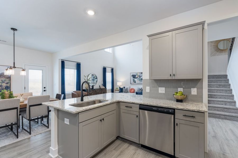 Furnished interior in a model home at Kerns Ridge in Salisbury (Image 13). Furnished interior in a model home at Kerns Ridge in Salisbury (Image 13).