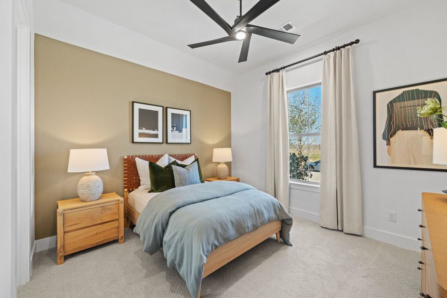 Furnished interior in a model home at Chaparral Park in Oak Point (Image 26).