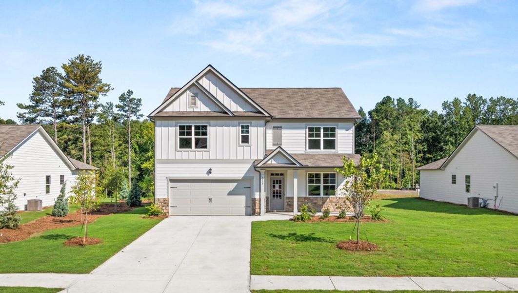 Front exterior of a home in the Fairhaven community, located in Lithia Springs, GA (Image 5).