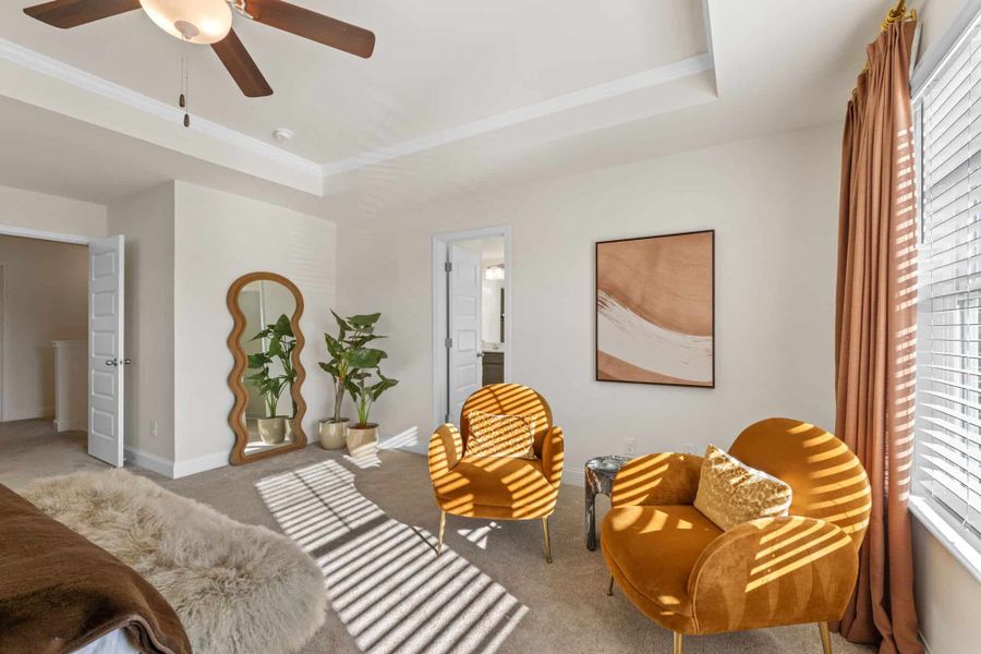 Furnished interior in a model home at Highland Park in Stonecrest (Image 16). Furnished interior in a model home at Highland Park in Stonecrest (Image 16).