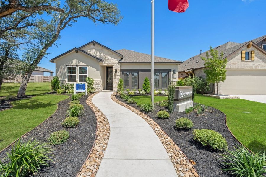 Front exterior of a home in the La Cima community, located in San Marcos, TX (Image 4).