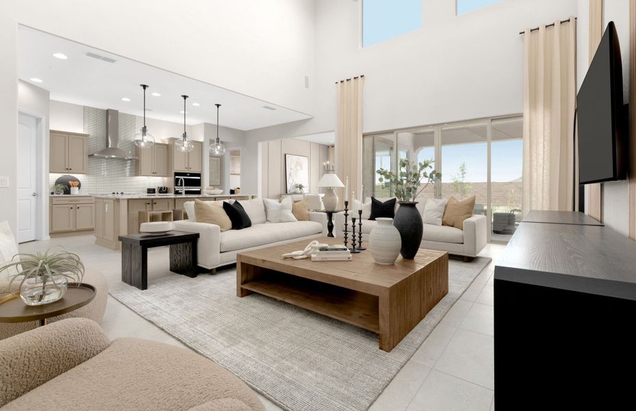 Furnished interior in a model home at Visara in Surprise (Image 5).