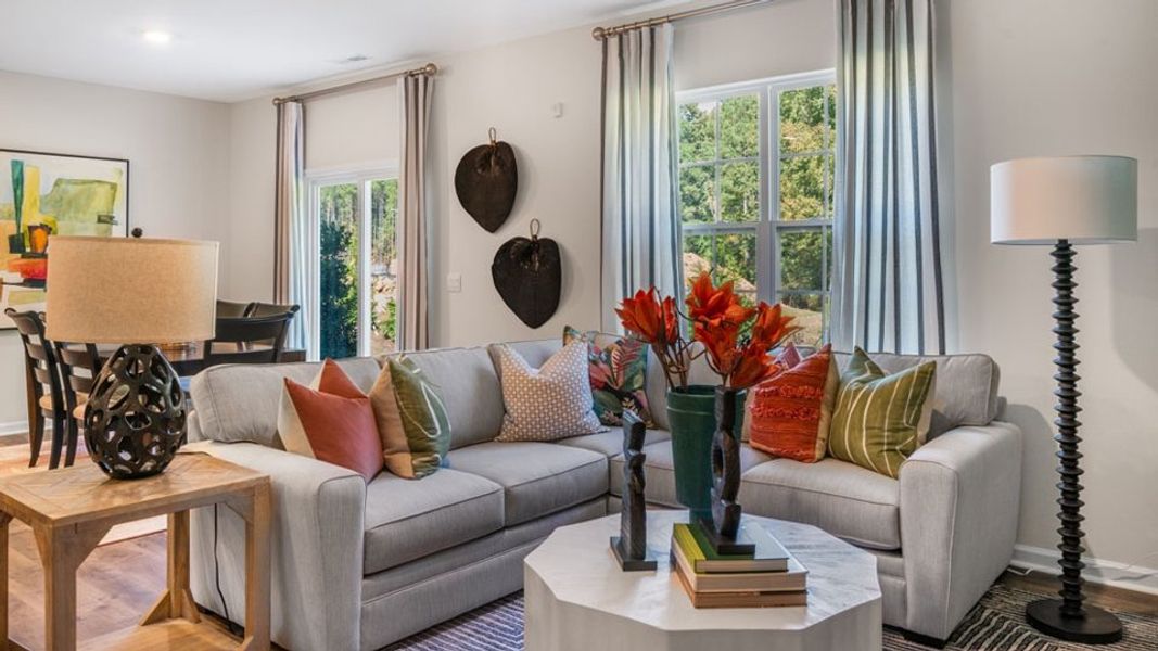 Furnished interior in a model home at Bexford in Willow Spring (Image 26).