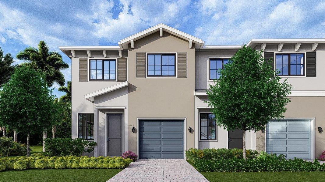 Front exterior of a home in the Juniper Cove community, located in Homestead, FL (Image 15). Front exterior of a home in the Juniper Cove community, located in Homestead, FL (Image 15).