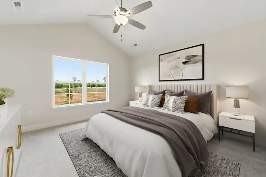 Furnished interior in a model home at Trinity Meadows in Trinity (Image 22). Furnished interior in a model home at Trinity Meadows in Trinity (Image 22).