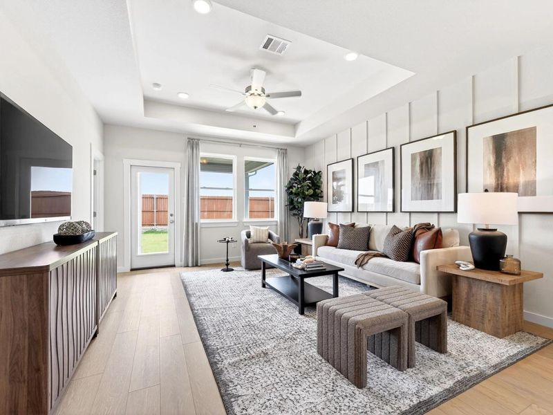 Furnished interior in a model home at Heartland in Heartland (Image 13).