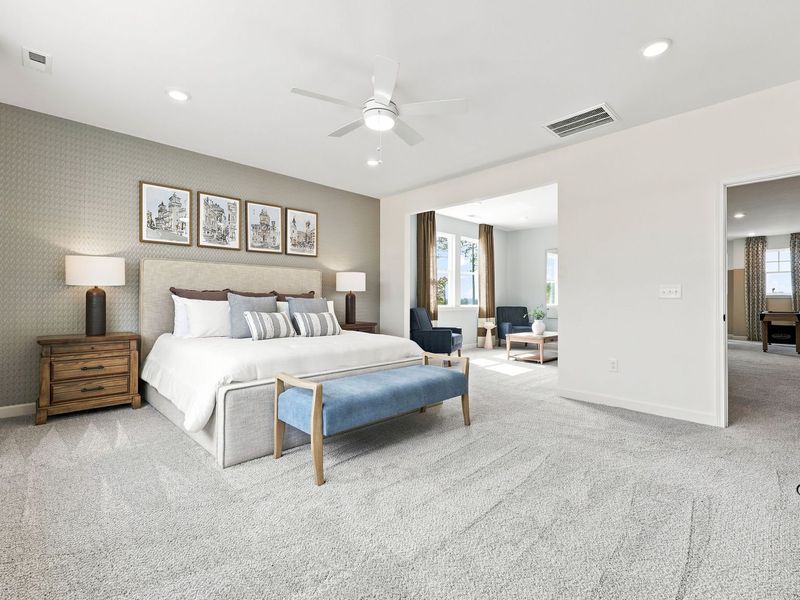 Furnished interior in a model home at Montrose in Aberdeen (Image 15).