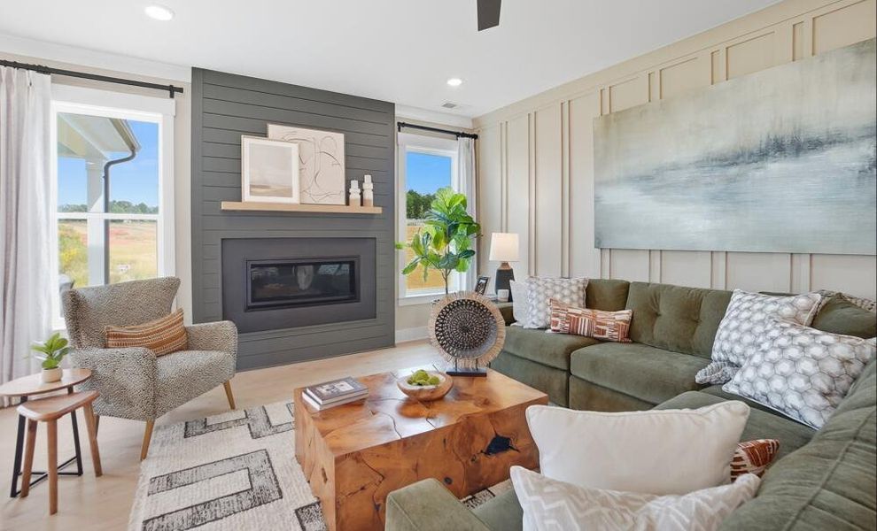 Furnished interior in a model home at Arbordale in Blythewood (Image 10).