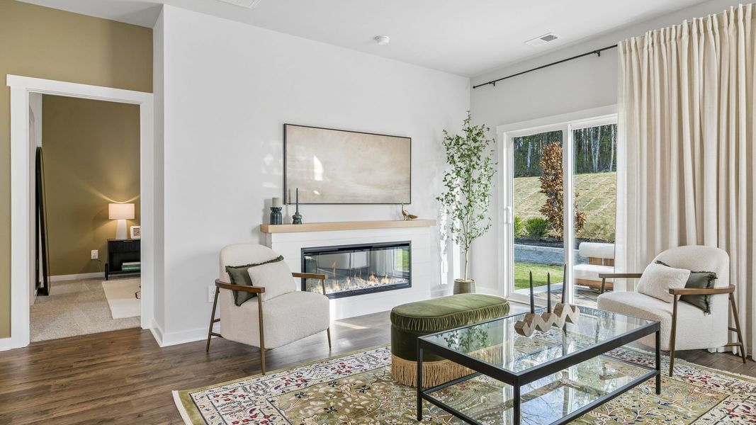 Furnished interior in a model home at Reserve at Hickory Ridge in Columbia (Image 68).