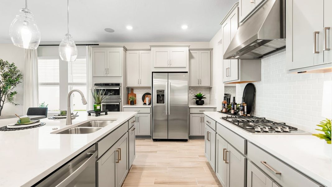 Furnished interior in a model home at Firethorn in Parrish (Image 26).